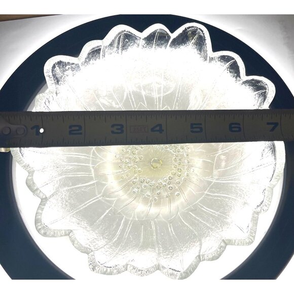 Indiana Glass Company 1930’s Clear Glass Serving Bowl Lily Pons 7" Excellent - Picture 4 of 4